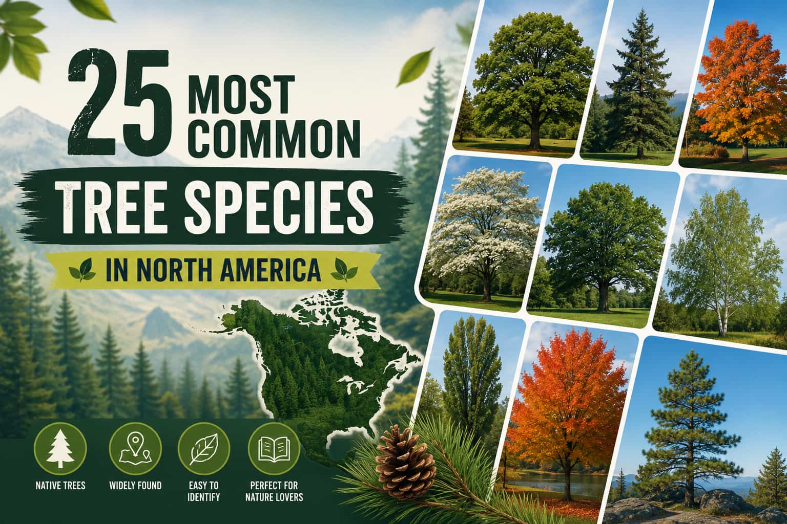 25 Most Common Tree Species in North America — Full Identification Guide